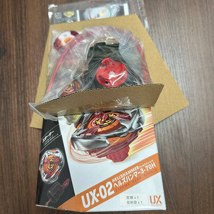 Arena-X  beyscollector Beys X UX-02 Starter Hell's Hammer 3-70H NEW With Launcher and Original Packaging Box