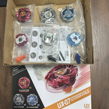 Arena-X beyscollector BEYS  UX-00 Battle X Aero Pegasus 3-70A BEYS X UX-07 Phoenix Rudder Deck Set