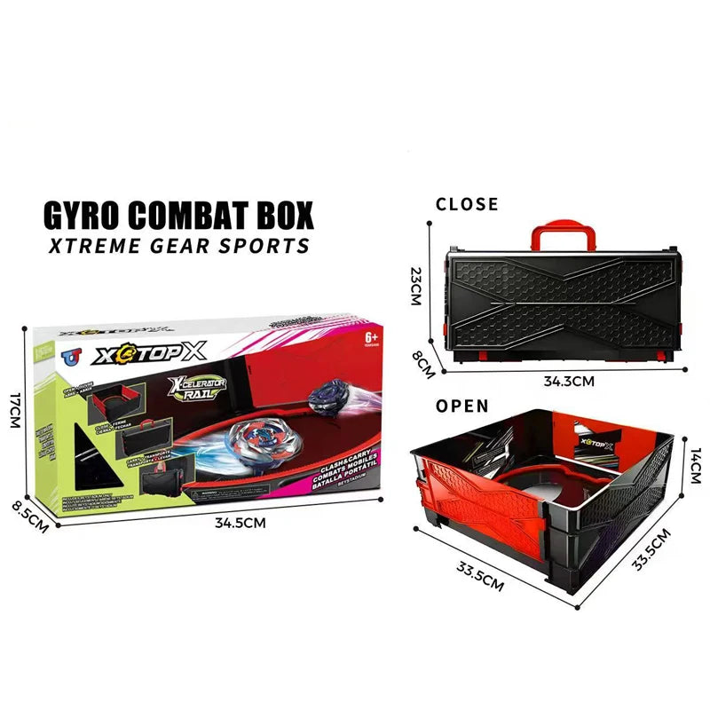 Foldable BX Bey X Clash and Carry Beystadium Battle Arena Stadium for Gyro Metal Top Fighting Game Christmas Gift