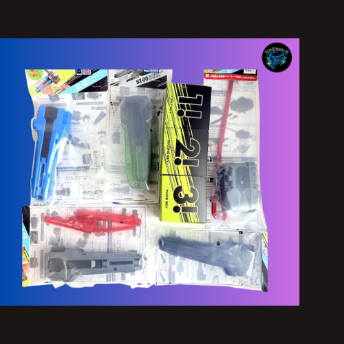 Arena-X  BX-40 BX-41 BX-42 BX-11 BX-00 Battle X Rubber Custom Grip Blue Ver. Sealed New with packaging set