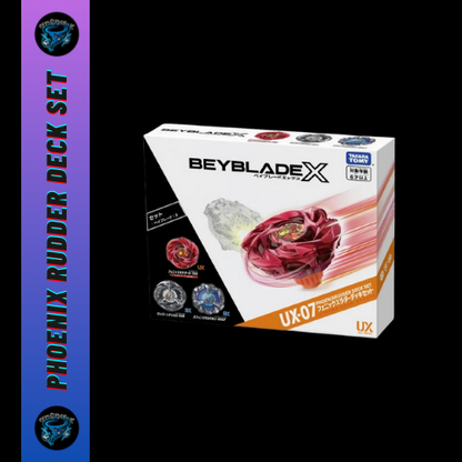Arena-X beyscollector BEYS  UX-00 Battle X Aero Pegasus 3-70A BEYS X UX-07 Phoenix Rudder Deck Set